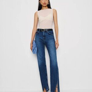 Reformation Val 90s Mid Rise Straight Jeans Blue - Size 26